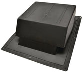 Master Flow IR65BL Roof Louver, 5.88 in L, 18 in W, Resin, Black